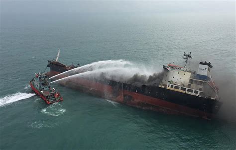 Oil tanker explosion in Hong Kong kills 1 crew member