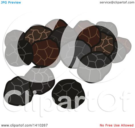 Clipart of a Culinary Herb Spice - Black Pepper - Royalty Free Vector ...