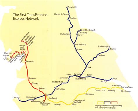 Transpennine Express Route Map – Verjaardag Vrouw 2020