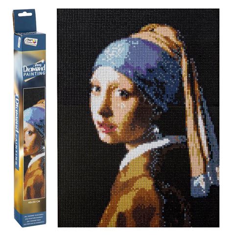 Puzzle Diamond Painting Dievča s perlou 40x50cm, 1 - 39 pieces | PuzzleMania.eu