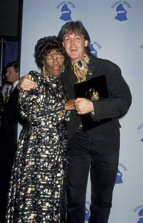 Ella Fitzgerald and Paul McCartney at Grammy February 21, 1990.💗 Photo ⓒ Ron Galella : r ...