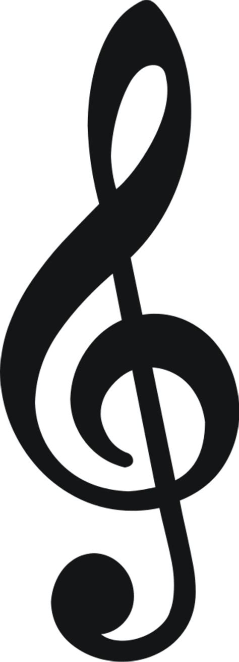 treble clef | treble clefs 4 - vector Clip Art | Music notes, Treble ...