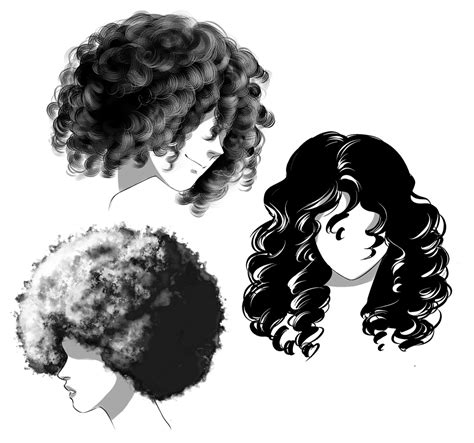 How To Draw Curly Hair On A Guy