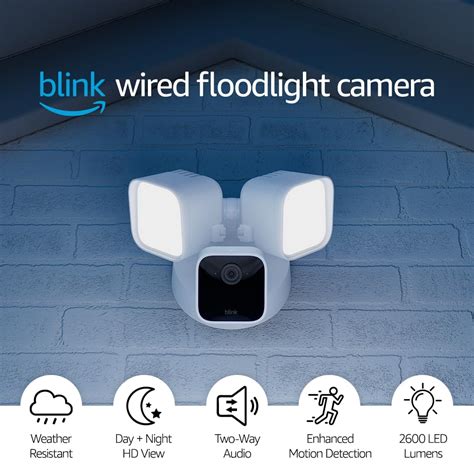 Amazon Official: Blink Wired Floodlight Camera – Smart security camera ...