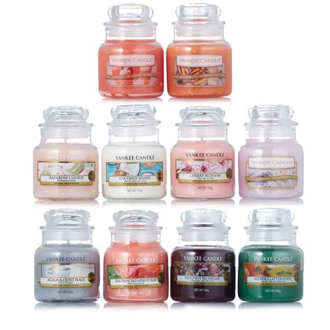 Yankee Candle Set of 10 Festive Scents Small Jars - QVC UK