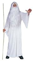 Amazon.com: Adult White Wizard Robe Costume (Size: Standard 42-46): Clothing