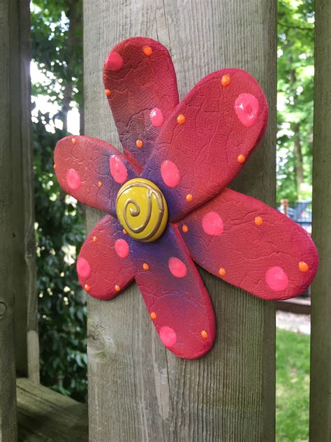 Fence Flower,Pink Fence Flower,Privacy Fence Decoration,Patio Art,Perfect Wall or Privacy Fence ...