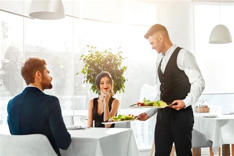 Love Couple Having Romantic Dinner In Restaurant. Healthy Food E