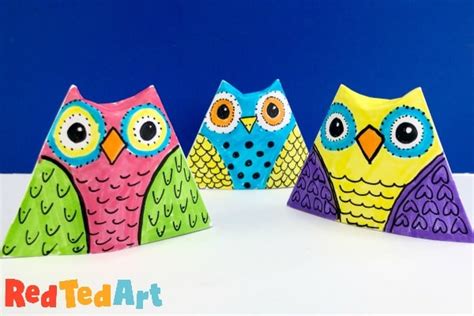 Easy Origami Owl Finger Puppet - Red Ted Art