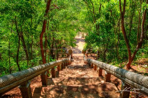 Stairs to Ruins in Phnom Banan Battambang Cambodia