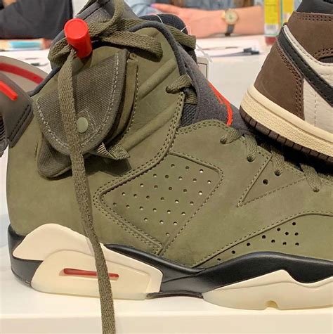 Travis Scott Air Jordan 6 Medium Olive Cactus Jack CN1084-200 Release ...