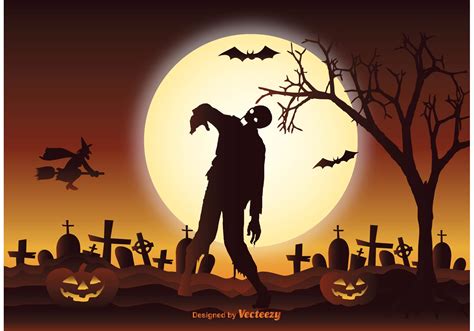 Halloween Zombie Illustration - Download Free Vector Art, Stock Graphics & Images