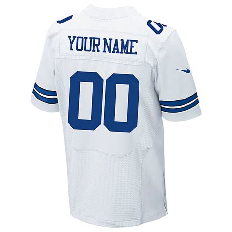 Dallas Cowboys Custom Nike White Elite Authentic Jersey | Custom ...