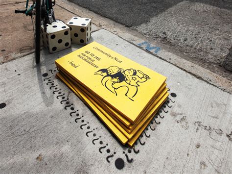 Giant Monopoly Street Art Evolves on the Streets of Chicago by Bored