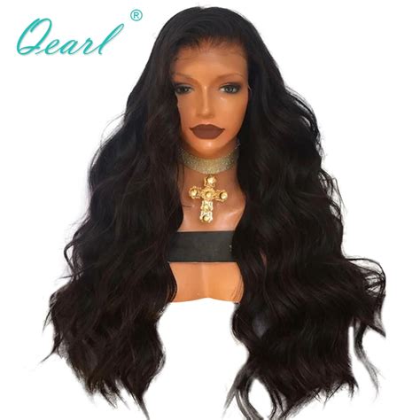 Thick Density 180%/200%/250% Density Lace Front Wig Human Hair Wigs Indian Remy Hair Wavy Style ...