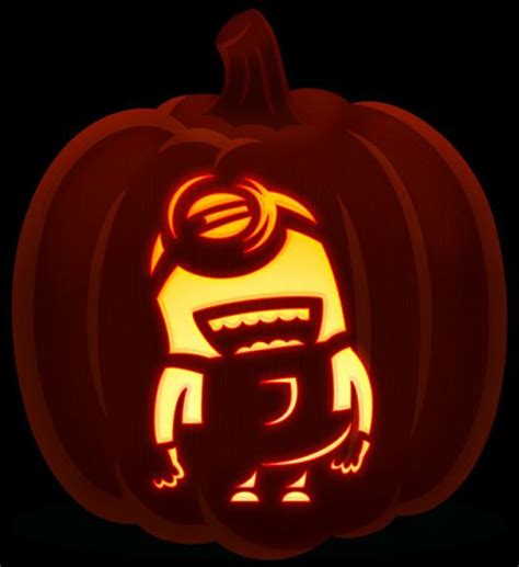 Minion Pumpkin Carving Template