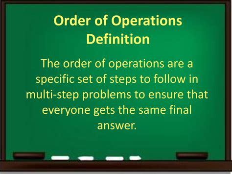 Order of operations Goals: Review the order of operations - ppt download