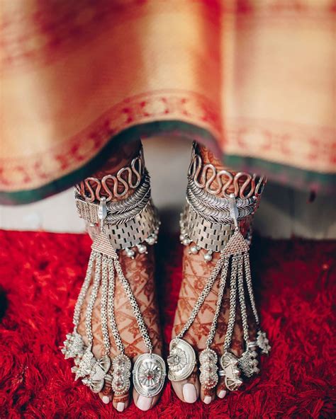 21 Silver Payal Designs For The 2022 Bride! (Simple To Fancy Ones ...