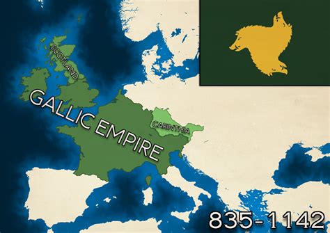 The Gallic Empire at its greatest extent : r/imaginarymaps