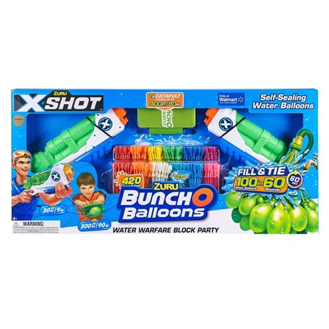 Bunch O Balloons Water Warfare Block Party Pack by ZURU - Walmart.com ...