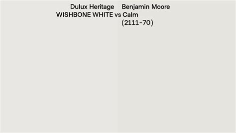 Dulux Heritage WISHBONE WHITE vs Benjamin Moore Calm (2111-70) side by side comparison | Dulux ...