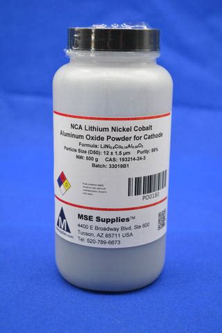 NCA Cathode Powder 500g Lithium Nickel Cobalt Aluminum Oxide ...