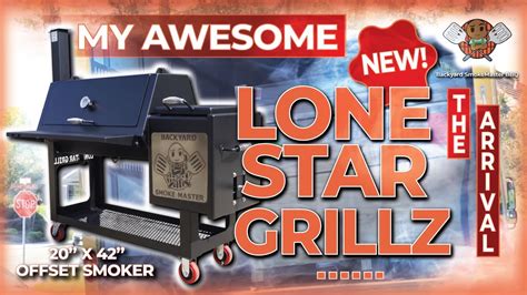 My Awesome New Lone Star Grillz 20x42 Offset Smoker - All About The Arrival & Walk Around - YouTube