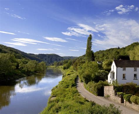 River Wye The Wye Valley Gloucestershire Monmouthshire Wales Eng Stock Image - Image of great ...