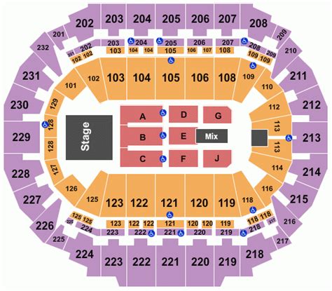 Chi Center Seating Chart - Center Seating Chart