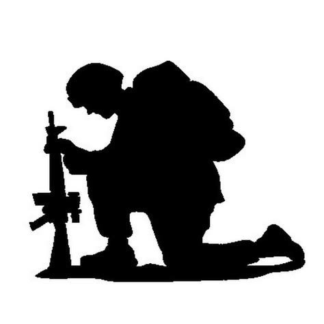 900x900 Soldier Praying Silhouette â€“ 101 Clip Art | Soldier silhouette, Silhouette art ...