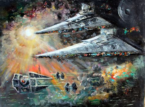 Imperial Star Destroyer Art Print Star Destroyer Wall Star | Etsy