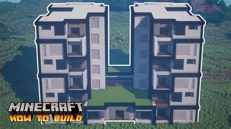 Minecraft: How to Build a Modern Apartment Building (Quick Tutorial) - YouTube