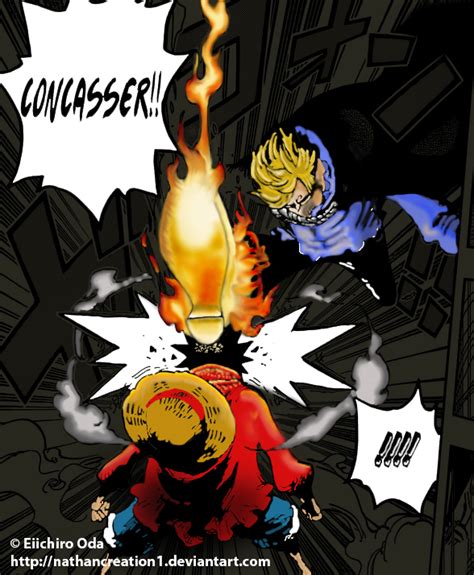 One Piece 844 Luffy vs Sanji by Nathancreation1 on DeviantArt