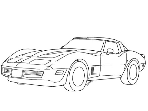 Chevrolet Corvette Drawing at GetDrawings | Free download