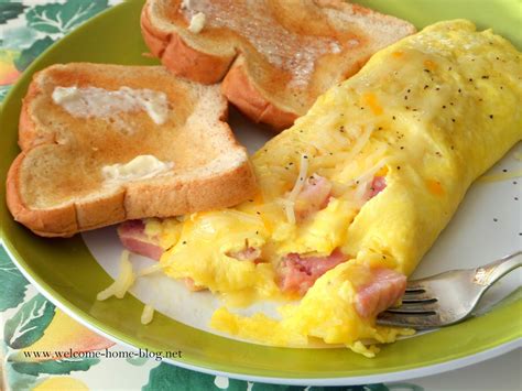 Welcome Home Blog: Perfect Ham and Cheese Omelette