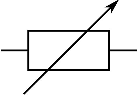 Clipart - RSA IEC Variable Resistor Symbol-2