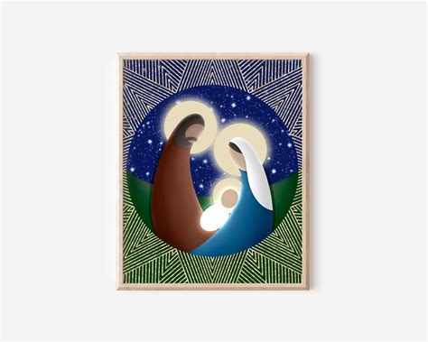 Nativity Catholic Art Print - Etsy