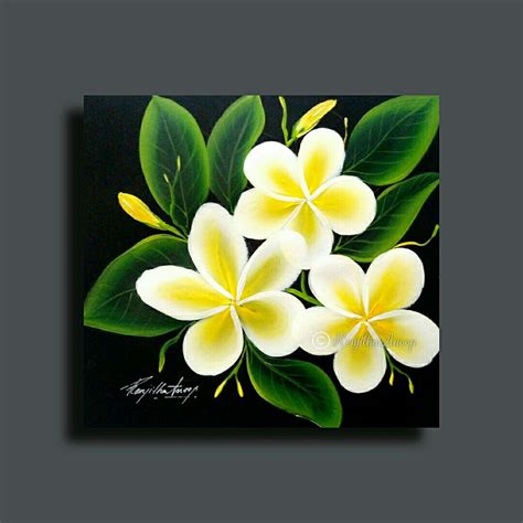 How to paint Plumeria?? Check the video on my YouTube. | Flower painting canvas, Flower art ...