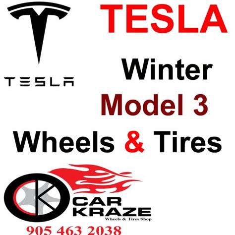 Tesla Model 3 Winter Tire Rim Package – Car Kraze Tires And Wheels ...