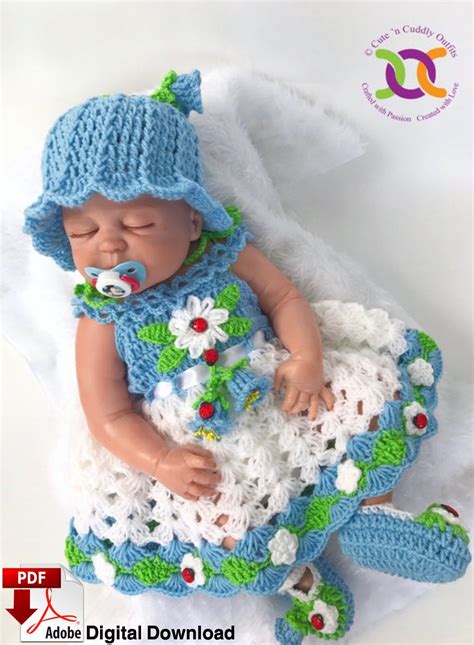 Crochet Baby Pattern Baby Crochet Dress Pattern Baby Girl - Etsy UK