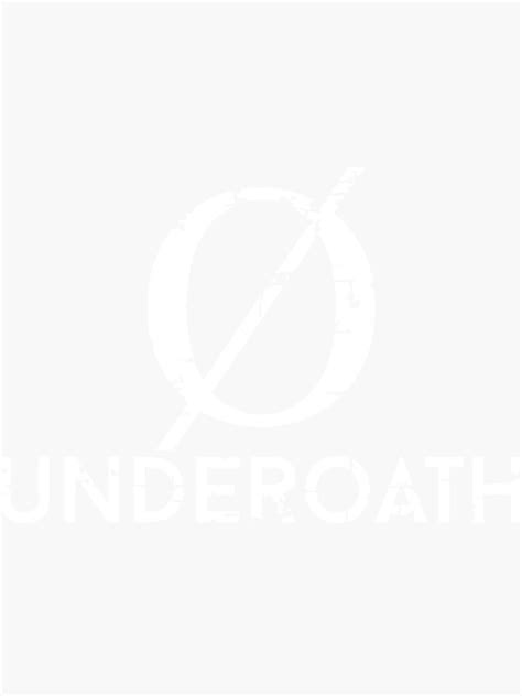 "white underoath band logo" Sticker for Sale by hensmanrabell | Redbubble