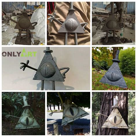 where is the bronze real life gravity falls bill cipher statue location OAB-BA1 | onlyart ...