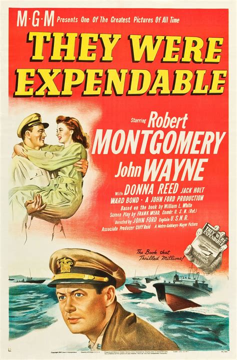 They Were Expendable (1945) | John wayne movies, John wayne, Movie posters