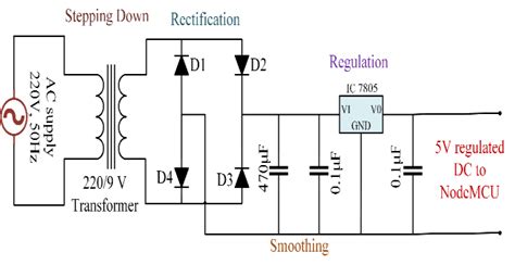 5V Power Supply Circuit Using 7805 Regulator Electronics, 46% OFF