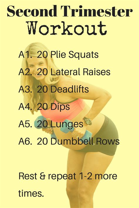 Second Trimester Workout - Michelle Marie Fit | Second trimester ...