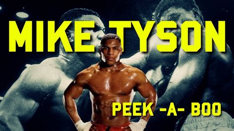 Mike Tyson - PEEK A BOO - Tecnica Base per le gambe e gli spostamenti - YouTube