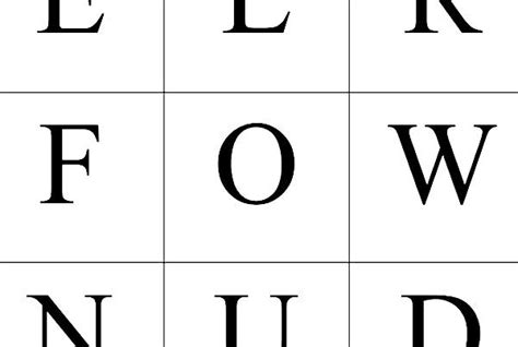 9 Letter Word Square Puzzle Printable - Printable Word Searches