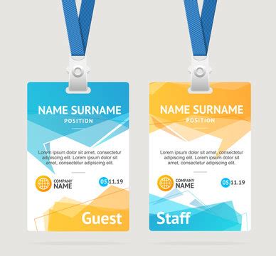 Conference Badge Template Images – Browse 43,174 Stock Photos, Vectors ...