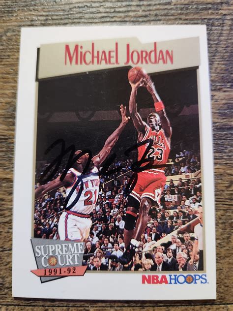 Michael Jordan Autograph Card - Etsy