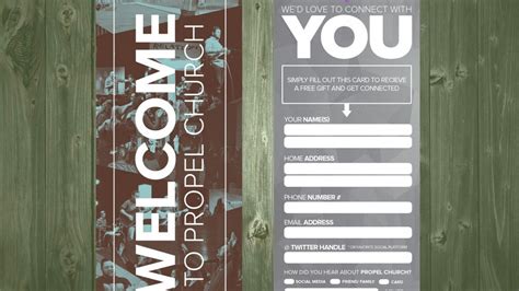 Free Church Connection Card Template Word - PRINTABLE TEMPLATES